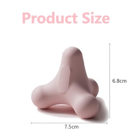 TOMVAES Four-Point Myofascial Release Ball, Foot Massage Sphere, Portable Massager, for Back Neck Foot Pain (Pink 7.5 x 6.8CM)