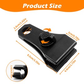 Upgrade Large Tarp Clips Heavy Duty Lock Grip, 18 PCs Heavy Duty Tarp Clip Clamps Tent Fasteners Clips for Camping Awnings Caravan Canopies Car Truck Swimming Pool Boat Cover Clips