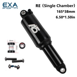 IKUOS Bike Rear Shock KS A5 Mountain Bike Rear Shock Single Air Chamber Mtb Rear Shock Folding Bike Shock Absorber RE 165mm Rear Shock