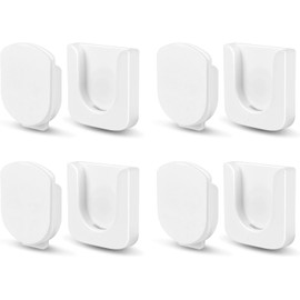 GUZE-US 4-Piece Magnetic Remote Control Holder Wall Mount - Self Adhesive Suitable for Tv Backside as Well as Tv Fan and Air Conditioner Remote Controls