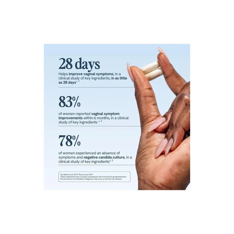 Happy V Womens Daily Prebiotic + Probiotic Flora Vaginal 60c