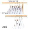 Koobay Clothes Hanger 36Pcs Connector Hooks Stable Hanger Rose Gold