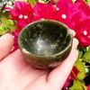 Jade - Green Jade Hand Carved Polished Bowl - Crystal