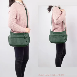 VOLGANIK ROCK Handbags for Women Shoulder bag for women Soft PU Leather Handbag Crossbody bag Multi Pockets Handbag shoulder bag Ladies handbags Travel Bag Green Handbag