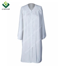Unisex Matte Choir Robes for Church Baptism Officiant Confirmation Costume,Graduation Gown Pastor &judges RobeSize: 48", Color: White