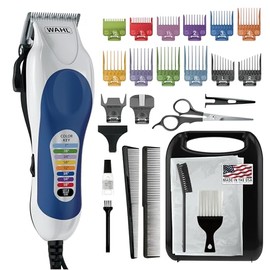 Wahl Clipper Color Pro Complete Haircutting Kit with Easy Color Coded Guide Combs - Electric Razor for Trimming & Grooming Men, Women & Children - Model 73900-1001