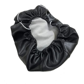 Yamaha Vino (4 Cycle) (SA26J SA37J) Special Design Seat Cover, Strong Rubber Type, Made in Japan (Thick Fabric) [Fabric Color: Black/ Piping: Back White] Cover Type CHRIS-YCR2104-C90P20