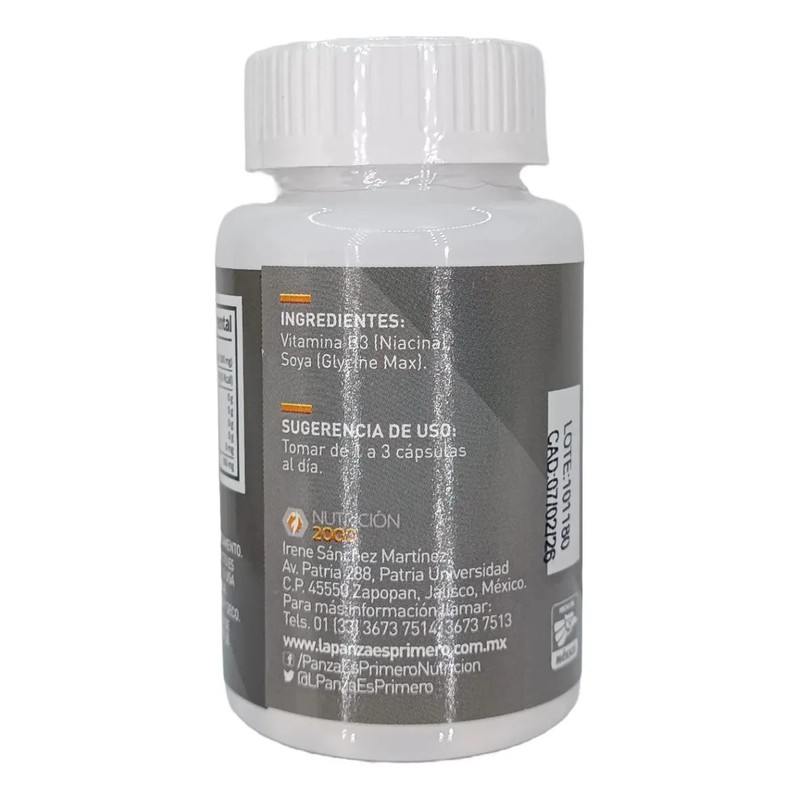 Vitamina B3 Niacina 100 Tabletas 500 Mg Nutricion 2000 Sabor