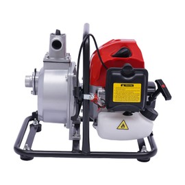 TdiriNar 1" 43CC 2HP Water Transfer Pump Engine, 2-Stroke Portable Single Cylinder Gas Engine Air-cooled,Small Diahpragm Type Gasoline Powerful Water Transfer Pump Suitable For Agricultural Irrigation