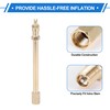 VekAuto 1Set 180 Degrees Copper Tire Valve Extension with Flexible