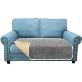 Granbest Exclusive Fashion Design Sofa Cushion Covers, Anti-Wrinkle Washable Sofa Cushion Protector for Pets and Children (2 Seater, Grey)