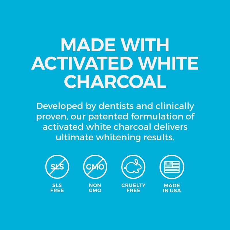 White Birch Activated White Charcoal Powder - Professional Teeth Whitening