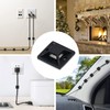 Voyzdx 100 Piezas Bridas Plastico,Juego Soportes de Cables Autoadhesivo,Brida,Base Autoadhesiva,150
