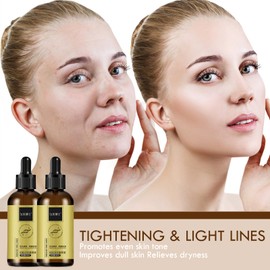 2PC Anti Wrinkle Firming Serum, Wrinkle Lifting and Firming Essence, Firm and Plump Face Serum, Anti-Aging Essence, Reduce Fine Lines Firms Skin, Hydrate & Moisturize for All Skin Types