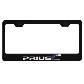 MVP Black License Plate Frame for Toyota PriusC, Prius C