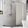 Corner Shower Curtain Rod, Adjustable (24"-37" x 24"-37"), L Shaped