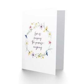 Artery8 Marriage Poem Love Keeping Promise Anyway Stars Floral Blank For Him Or Her Art Wedding Card