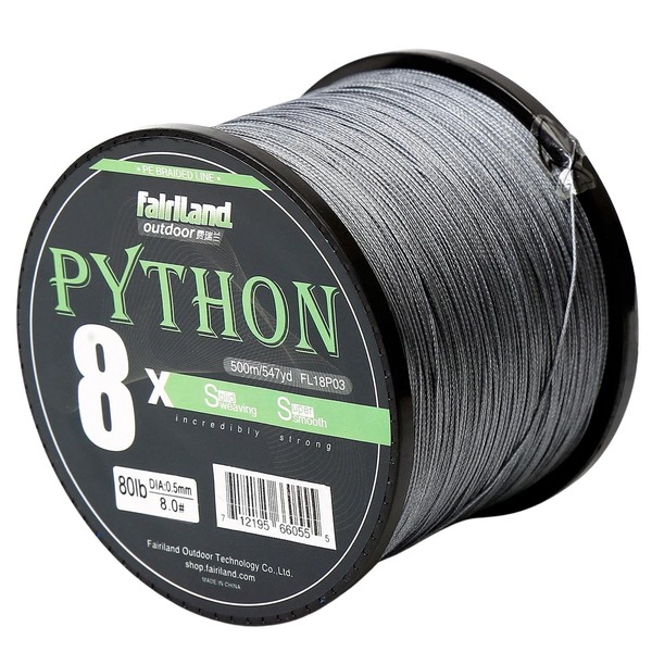 fairiland 8 Strands Braided Fishing Line, Solid Weaving 8X Braided