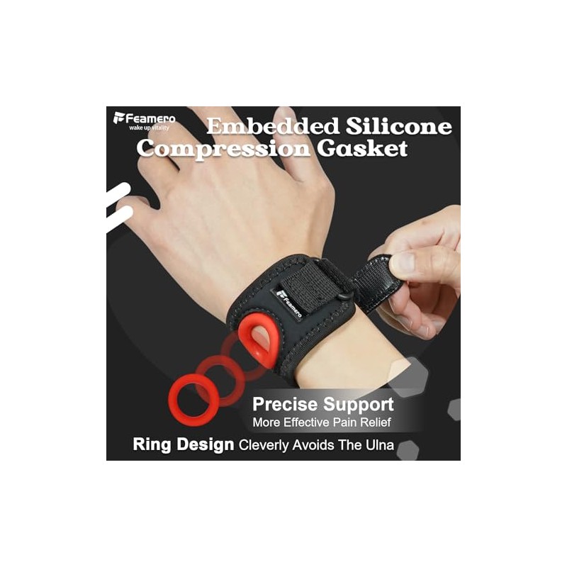 TFCC Wrist Brace Ulnar Wrist Brace with Compression Rring Pad