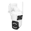 Outdoor WiFi Surveillance Camera 2 Lens Security PTZ IP Cam