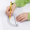 Mr. Pen- Plastic Protractor, 3 Pack, 6 Inch, Clear Protractors