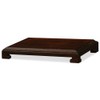 ChinaFurnitureOnline Wooden Chinese Rectangular Stand, 8 x 5.5 Inch Dark