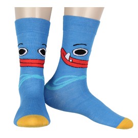 Poppy Playtime Co. Horror Game 3-Pack Adult Crew Socks OSFM, Poppy 3 Pack, One Size