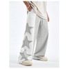 GORGLITTER Men's Y2k Baggy Sweatpants Star Print Hip Hop Pants