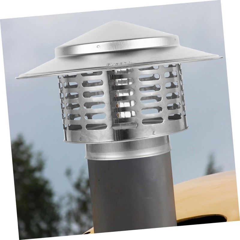 TEHAUX Chimney Stainless Steel Rain Cover Weatherproof Cap for Roof