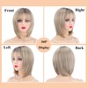 Webshaiy Ready to Go Layered Bob Glueless Wig with Bangs,