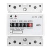 Electric Meter, 4 Phases, Calibrated Three-Current Meter, DIN Rail KWh