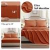 Anluoer Burnt Orange Queen Comforter Set 7 Pieces, Bed in