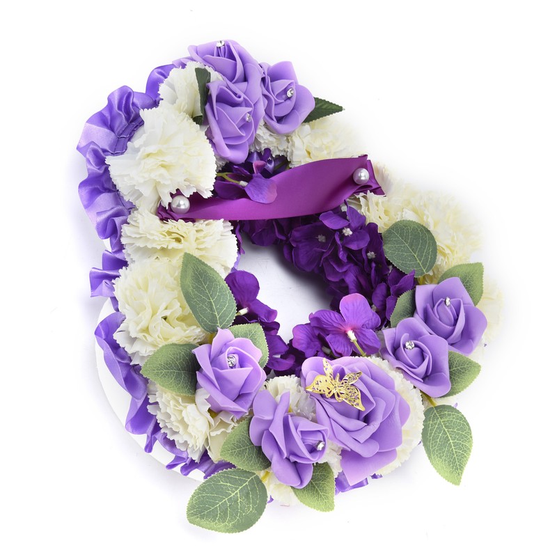 Artificial Heart Shaped Wreaths Wedding Wreaths Fake Flowers Decoration for
