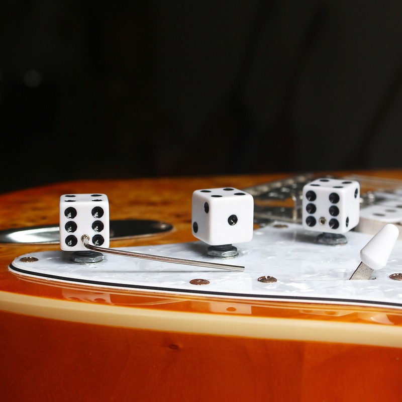 3PCS Guitar Volume Control Knobs Dice Shape Speed Control Knobs