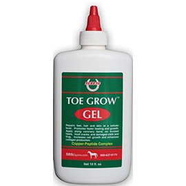 SBS Equine | Toe Grow Gel | Horse Hoof Care Product Promotes Hoof Growth and Healing | Increases Blood Flow and Collagen Production (10 Fluid Oz)