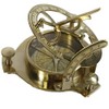 Samara Nautical 4" Sundial Compass - Solid Brass Sun Dial