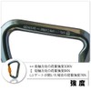 Carabiner Climbing Carabiner with Screw Lock Screw Safety Chain for