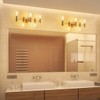 WUZUPS 5-Light Bathroom Light Fixture Morden Vanity Wall Scones Light