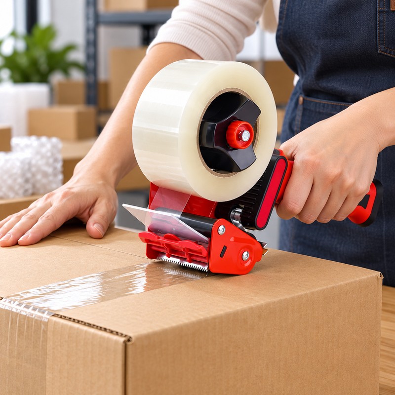 Handheld Packing Tape Dispenser for Carton Sealing – Thickened Metal
