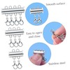 Gadpiparty 8pcs Multi Strands Lock Clasp Jewelry Connector for Bracelets