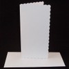 10 x DL White Scalloped Card Blanks with White Envelopes