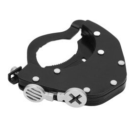 Universal Throttle Lock, Motorcycle Cruise Control Motorcycle Throttle Lock Kits, Black Lock Assist Clamp, Rustproof Adjustable Control Throttle Assist Lock Retainer (bottom)