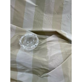 Unbranded DESIGNER QUALITY SILK TAFFETA STRIPES - OLIVE GREEN/LIGHT GRAY!!!
