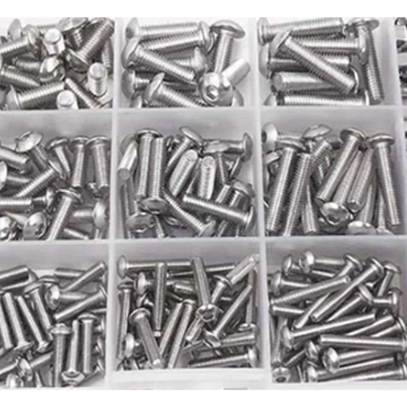 500 Uds. Kit Surtido de Tornillos con Cabeza Hexagonal de