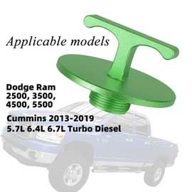 Aluminum Alloy Oil Filter Plug Tool， for Dodge Ram 2500, 3500, 4500, 5500， 5.7L 5.9L 6.4L 6.7L Cummins Turbo Diesel MO285 05083285AA Oil Filter Cap Plug Tool-Ram Accessorice