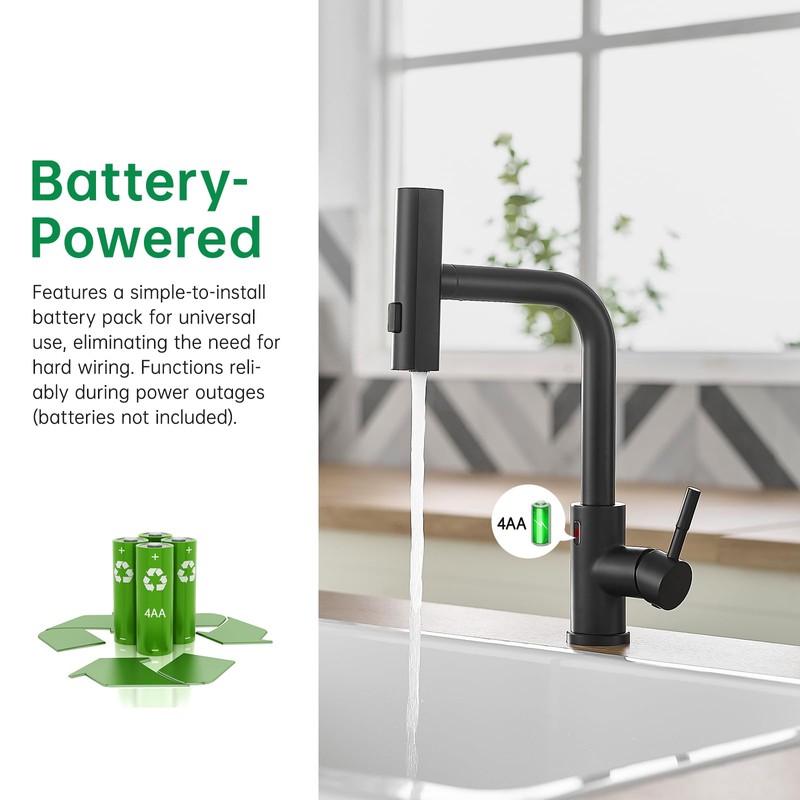 CENOSA Touchless Kitchen Faucet Motion Sensor Hands Free Single Handle