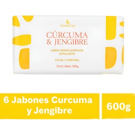 Jabón Artesanal Curcuma Jengibre 100g