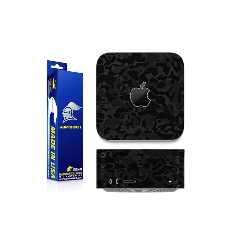 ArmorSuit MilitaryShield Black Shadow Textured Skin Vinyl Wrap for Apple