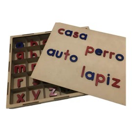 Alfabeto Móvil Montessori Letras                                                                                                                      