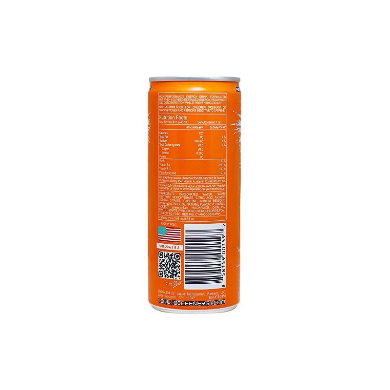 Liquid Ice Energy Drink - Citrus Pop (8.3 Fl Oz,